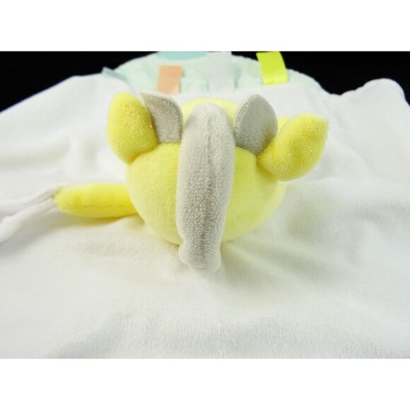 Child of Mine Carter's Smile Yellow Giraffe Lovey Blanket Plush Rattle Toy - Picture 9 of 11